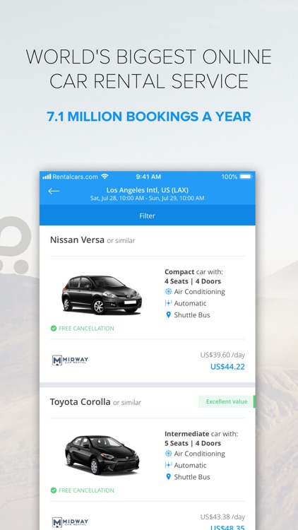 Rentalcars.com Car rental App screenshot-3