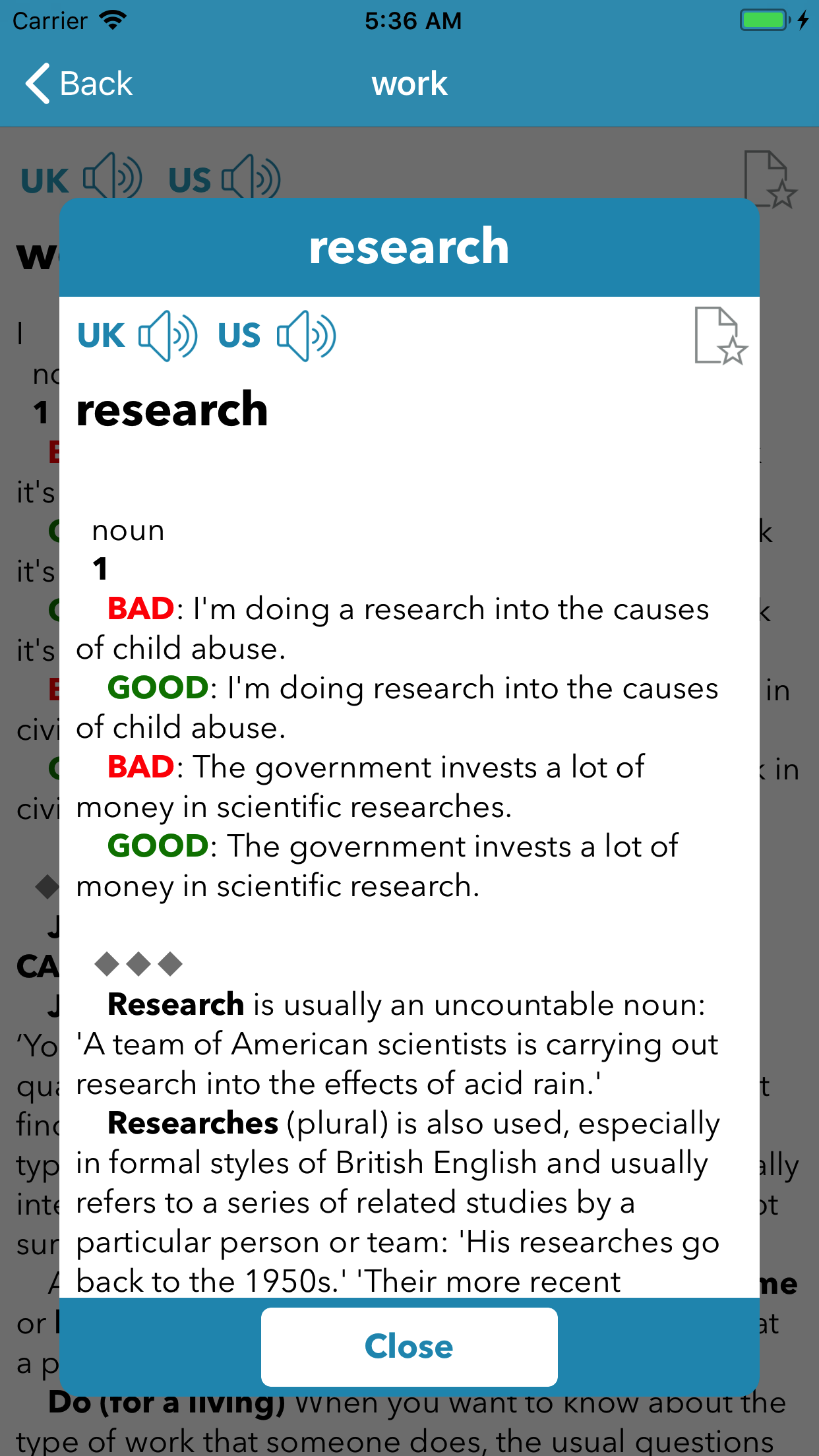 LCEDICT - Common Errors screenshot 5