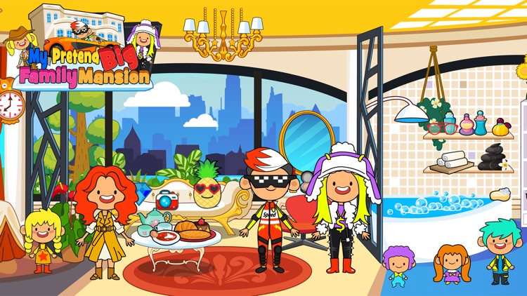 My Pretend Big Family Mansion screenshot-3