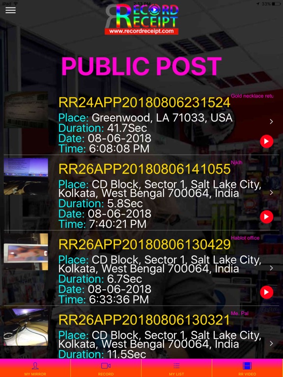 Screenshot #5 pour RecordReceipt Best C.Y.A Tool