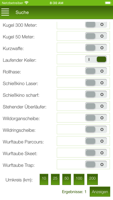 BJV Schießstand Suche Screenshot