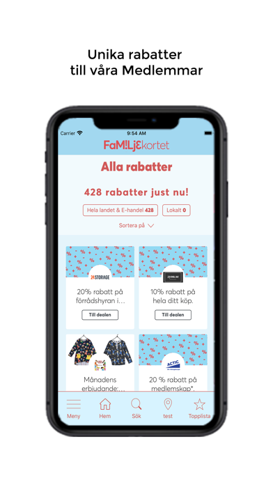 Familjekortet: Grymma rabatter Screenshot