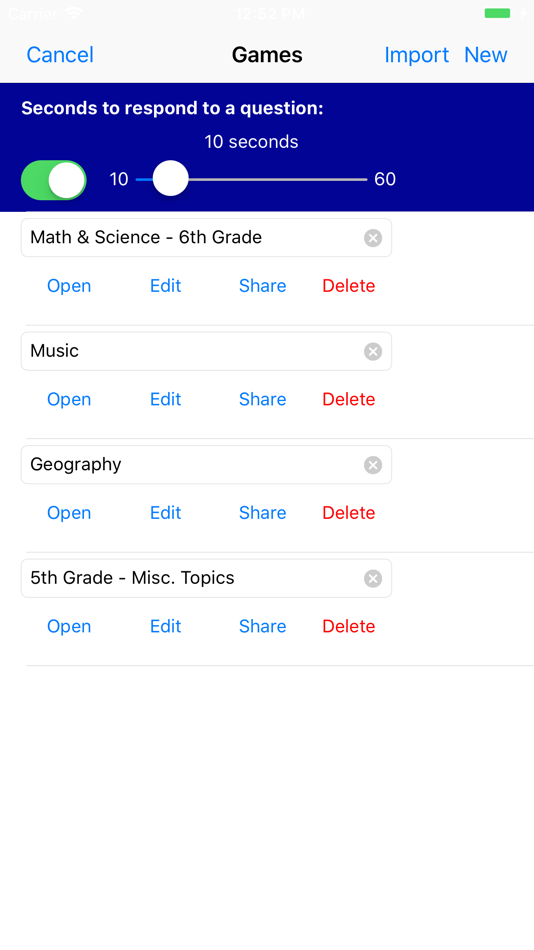 #4. Quiz Show Construction Kit (iOS) By: iStuff