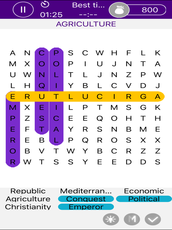 Screenshot #5 pour World History Word Search