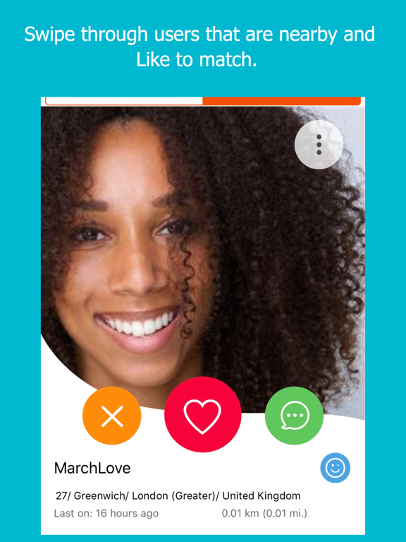 SinglesAroundMe London Dating iPad screenshot 2 - Social Networking app