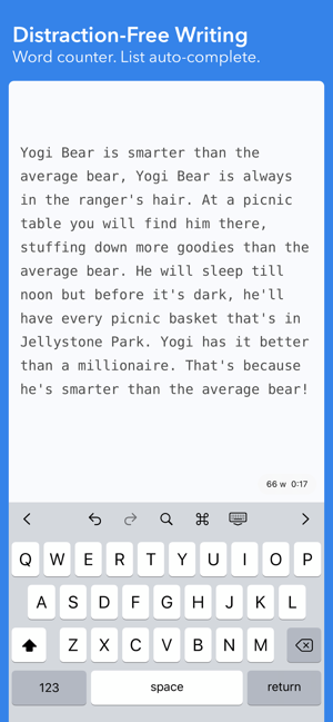 ‎iWriter Screenshot