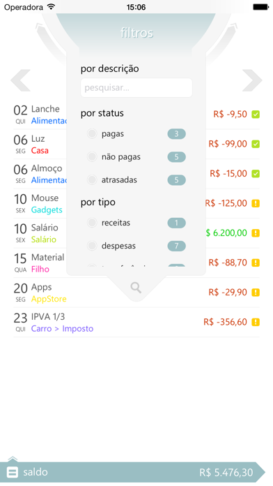 Screenshot #2 pour Money Care - Finanças Pessoais