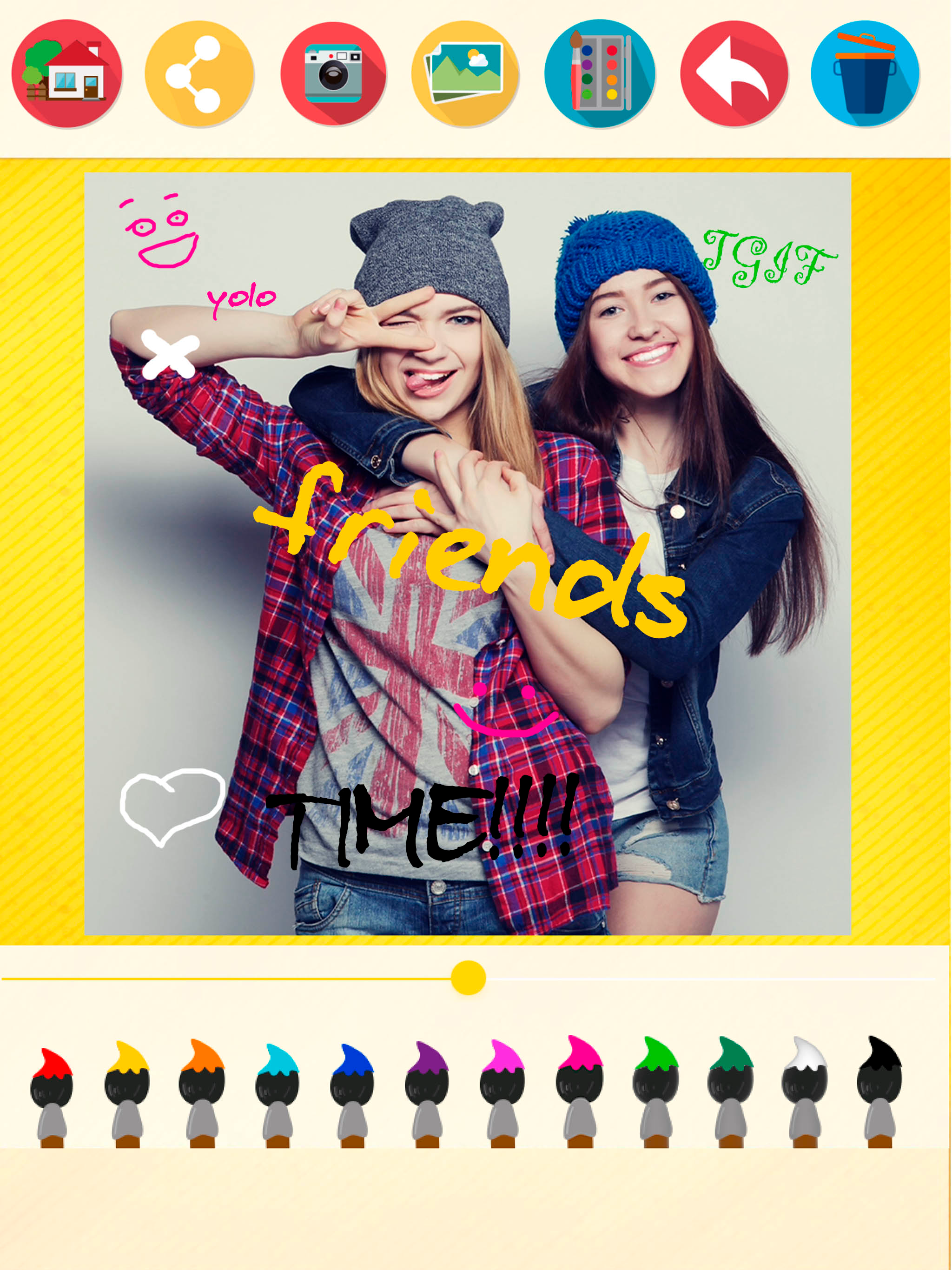 Draw on pictures – canvas