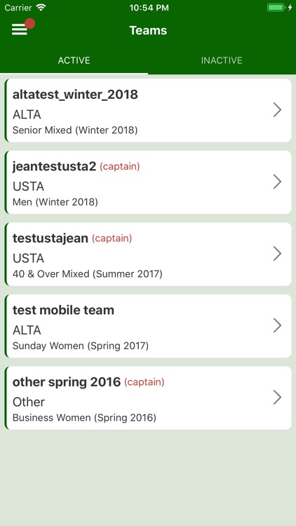 Tennis NetLineup