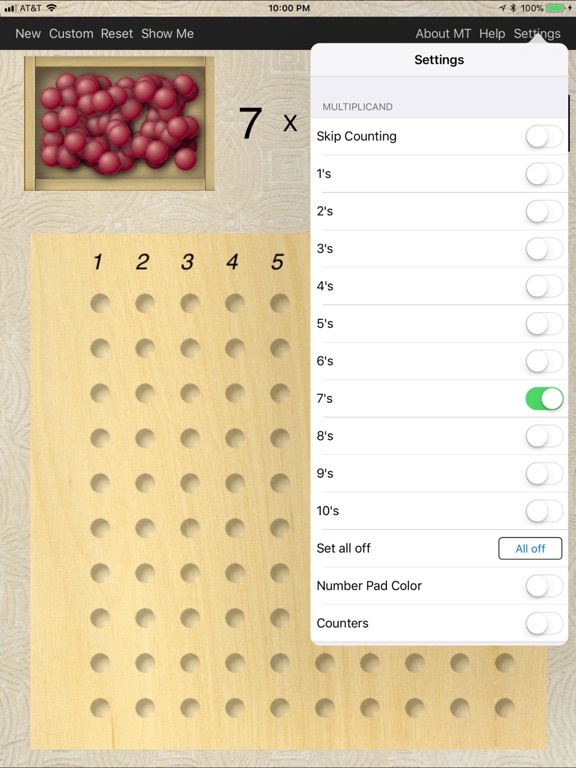 Screenshot #6 pour Montessori Multiplication