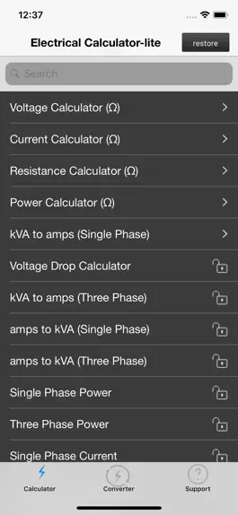 Game screenshot Electrical Calculator lite mod apk