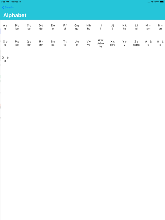 MTL Learn Swedish iPad screenshot 3 - Education app