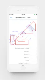 pipe cutting calculator iphone screenshot 3