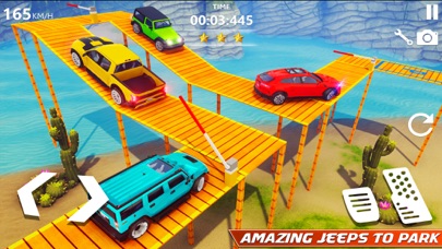 Prado Car Bridge Parking Game Screenshot