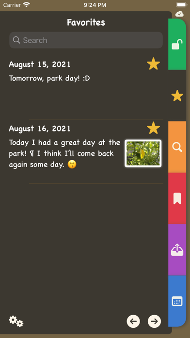 The E-Diary Screenshot