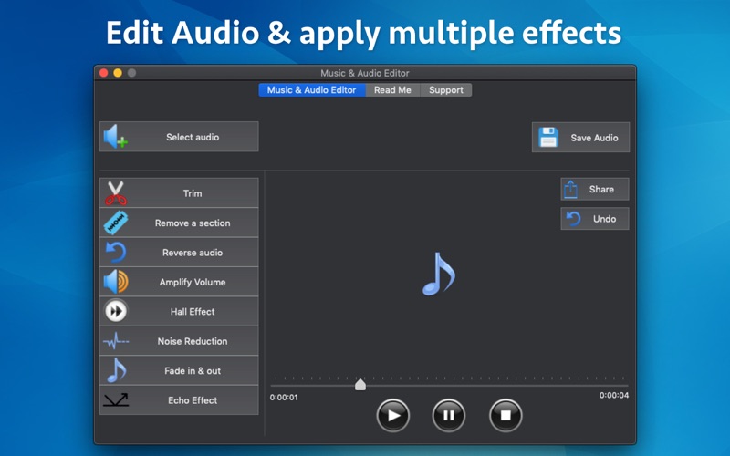 Screenshot #1 pour Music & Audio Editor