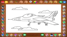 coloring book: airplanes iphone screenshot 4