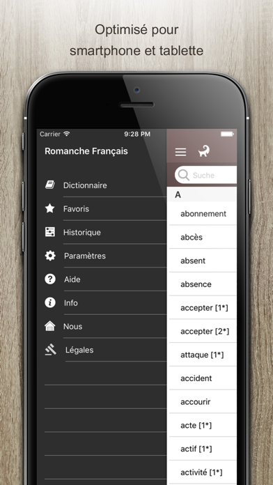 Dictionnaire Romanche Francais Screenshot