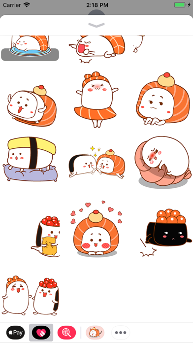 Screenshot #2 pour Happy Sushi Animated Stickers