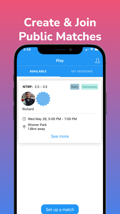 TopSpin - Find Tennis Partners Screenshot