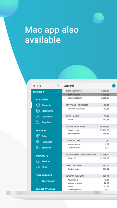 EasyBooks Accounting Screenshot