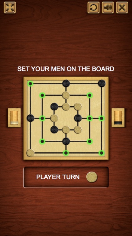 Nine Men's Morris Board Game