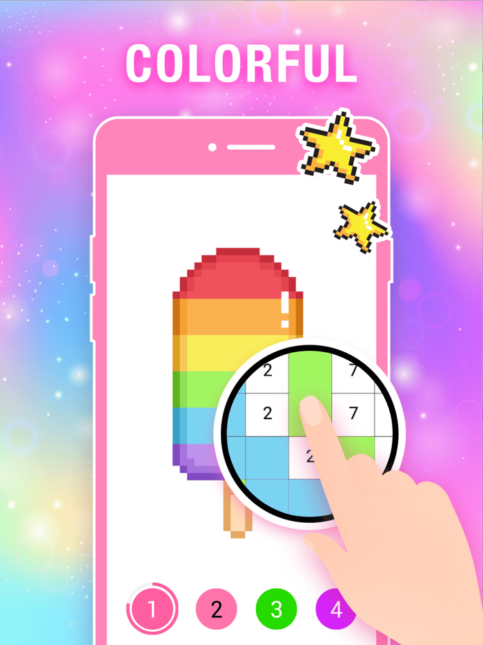 Color by Number Pixel Drawing