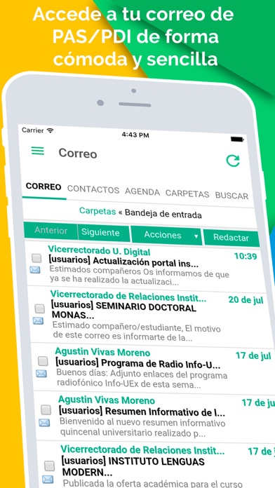 Universidad de Extremadura Screenshot