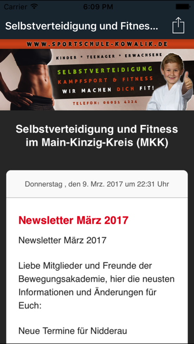 Bewegungsakademie Gelnhausen Screenshot