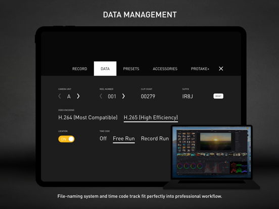 Protake - Mobile Cinema Camera iPad screenshot 7 - Photo & Video app