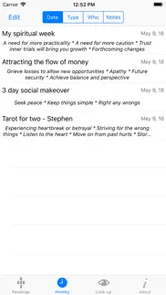 tarot readings iphone screenshot 2