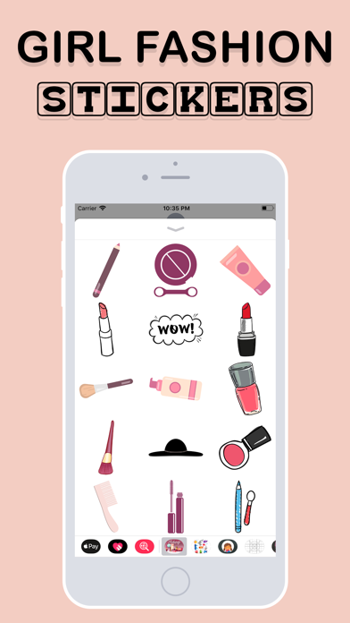 Girl Fashion Emojis Screenshot