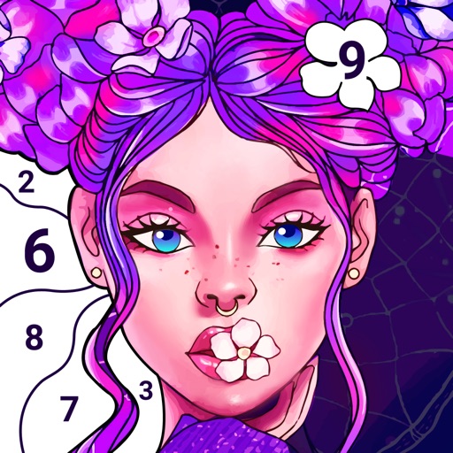 Coloring Art - Paint by number Icon