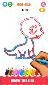 Learn How To Draw Animals Line screenshot #2 for iPhone