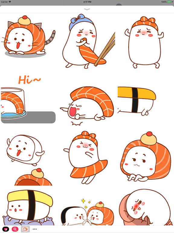Screenshot #4 pour Happy Sushi Animated Stickers