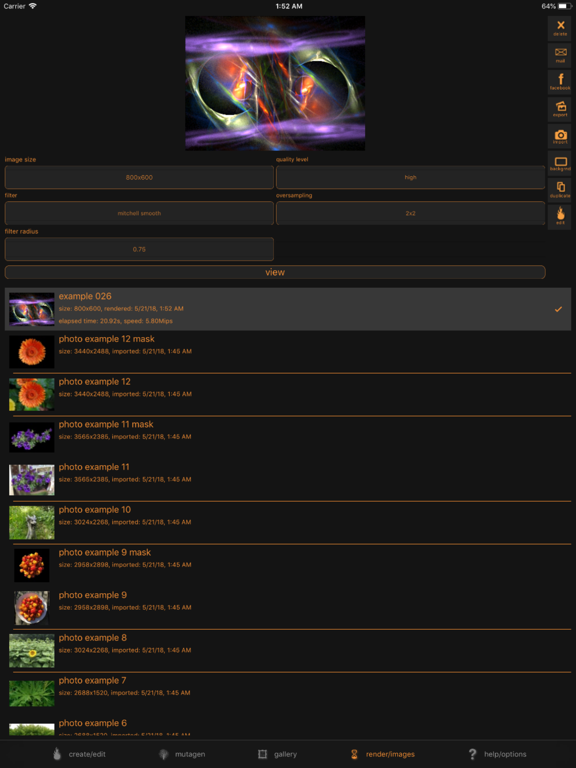 Flamelet iPad screenshot 5 - Lifestyle app