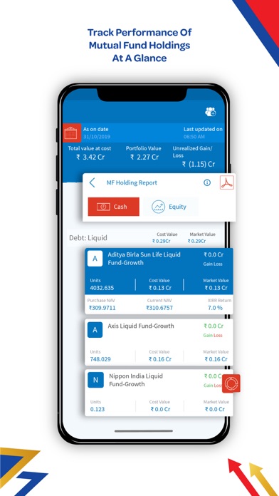 Wealth Tracker. Screenshot