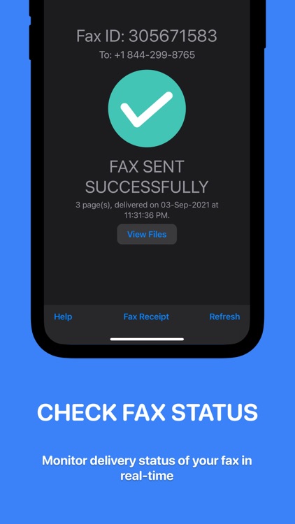 EaseFax: pay per use, send fax