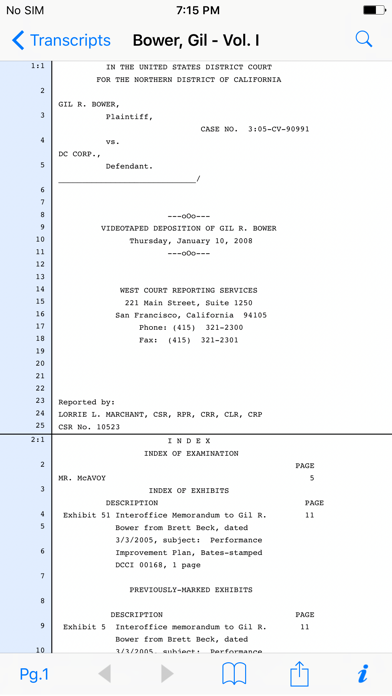 Case Notebook E-Transcript Screenshot