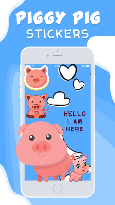 Adorable Piggy Pig Stickers screenshot 2