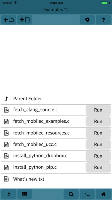 Screenshot #1 pour Mobile C [ C/C++ Compiler ]