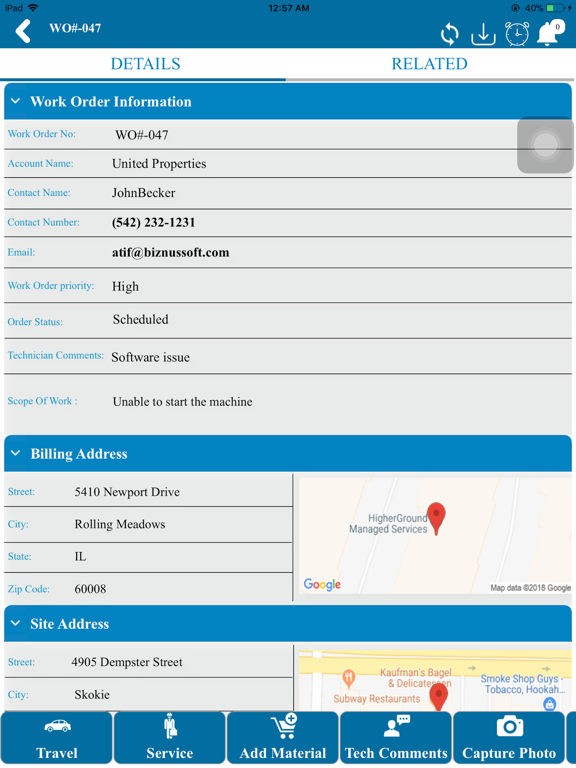 Screenshot #6 pour Biznussoft Field Service
