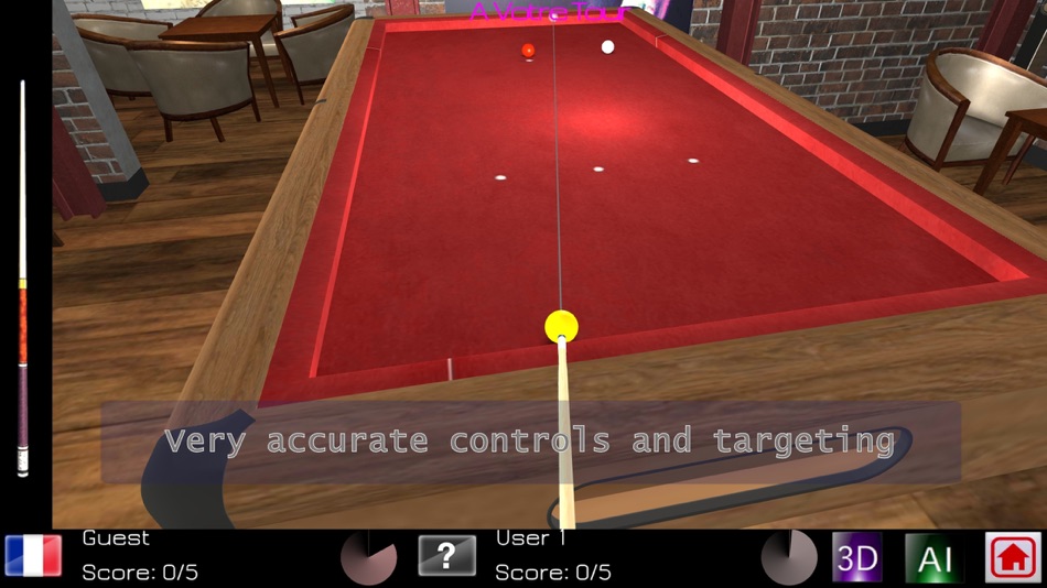#3. Carom Billiards (iOS) โดย: Pix Arts