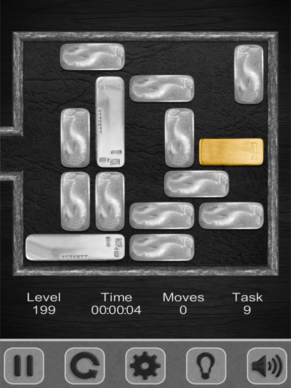 Unblock the gold bar Unlock it iPad screenshot
