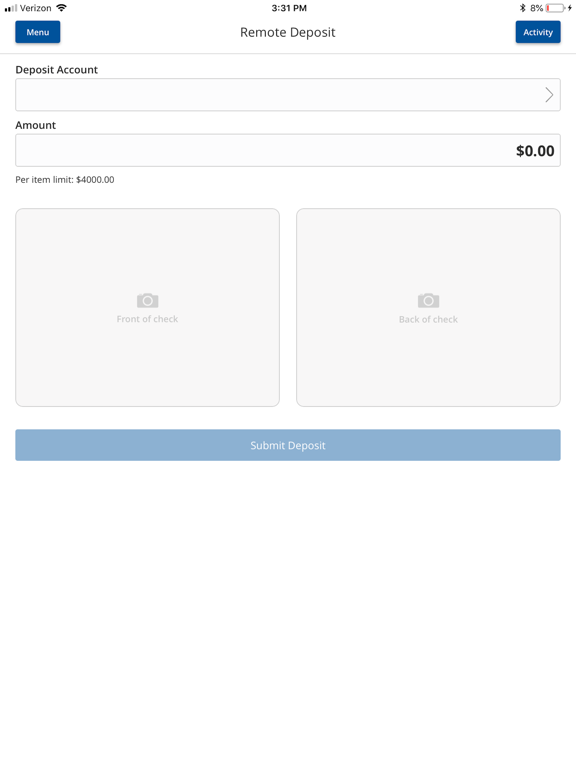 Exchange Bank Mobile Banking iPad screenshot 4 - Finance app
