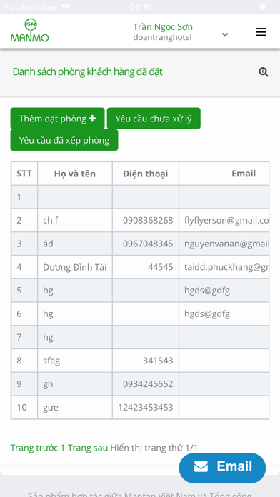 Screenshot #3 pour Quản lý cơ sở lưu trú ManMo3H