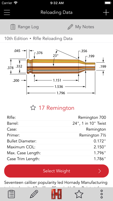 Screenshot #3 pour Hornady Reloading Guide