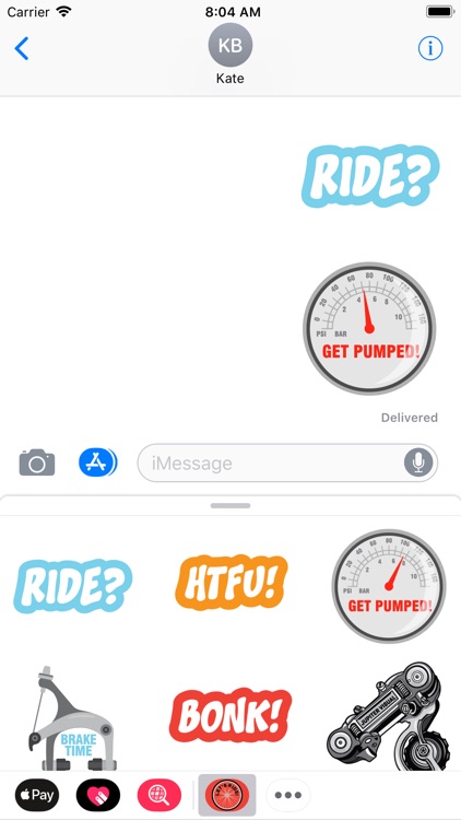 Let's Ride! Cyclist Stickers