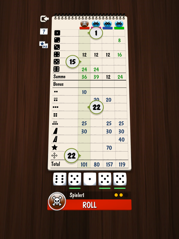 Screenshot #5 pour Yatzy Multijoueur Online