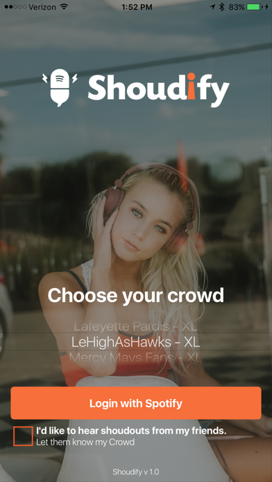 Screenshot #1 pour Shoutify